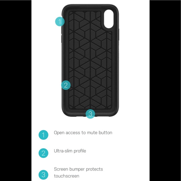 NEW OtterBox Symmetry iPhone X / Xs Black 1 piece - Picture 14 of 16